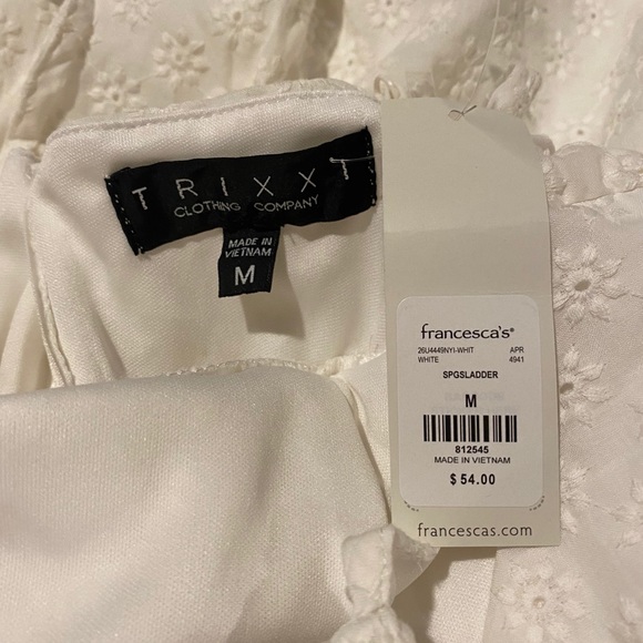 NWT Francesca’s White Dress - Picture 5 of 6